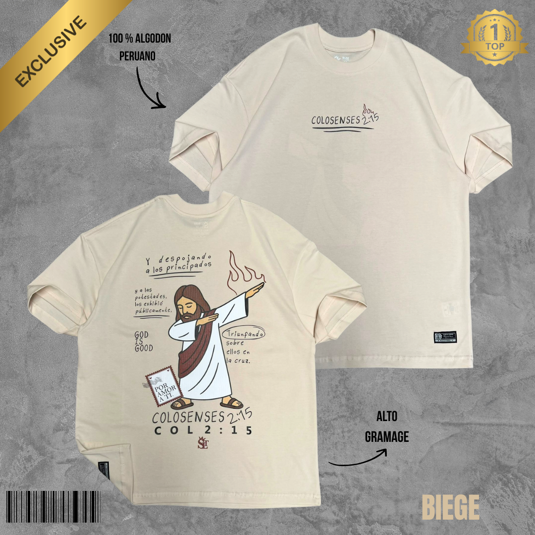 OVERSIZE COLOSENSES 2:15 BEIGE