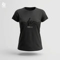 CAMISETA SLIM FIT DAMA NEGRA FE HEBREOS 11:11