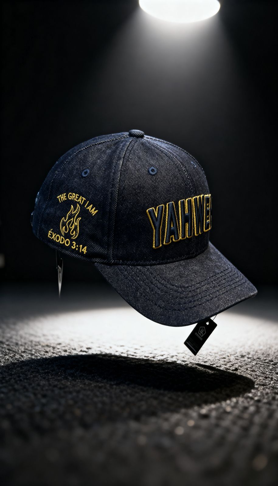 GORRA PREMIUN CURVA AZUL JEAN YAHWEH