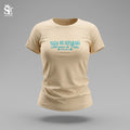 CAMISETA SLIM FIT DAMA BEIGE NADA ME SEPARARA