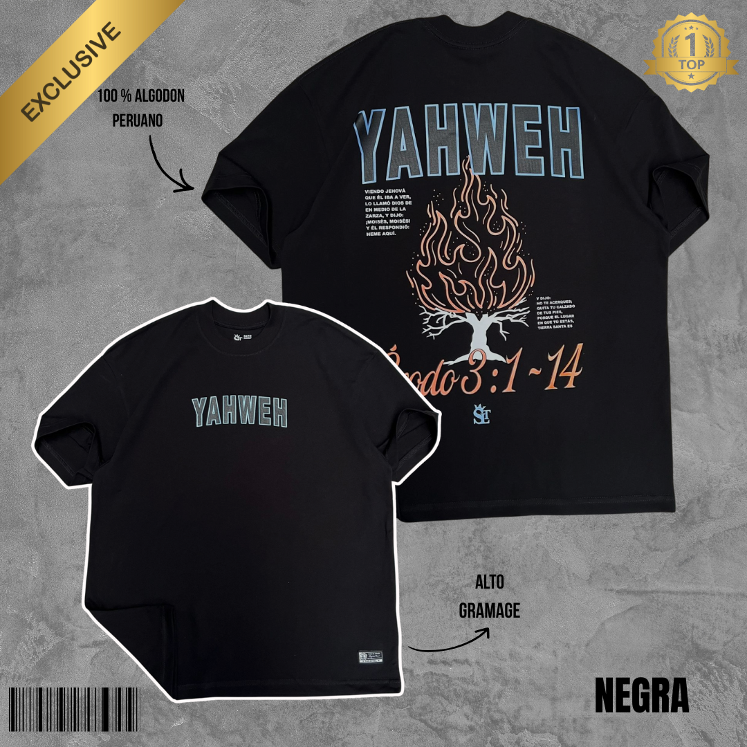 OVERSIZE YAHWEH NEGRA