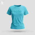 CAMISETA SLIM FIT DAMA AZUL NADA ME SEPARARA