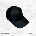 GORRA PREMIUN CURVA NEGRA CRUZ SINTETIC
