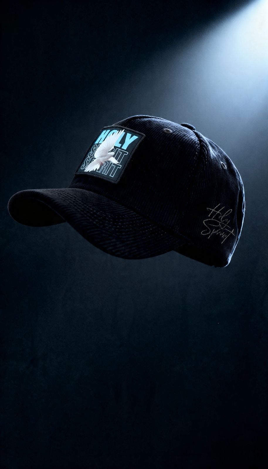 GORRA PREMIUN CURVA NEGRA HOLY SPIRIT