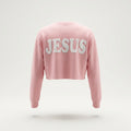 SACO CROP TOP DAMA ROSADO I LOVE JESUS