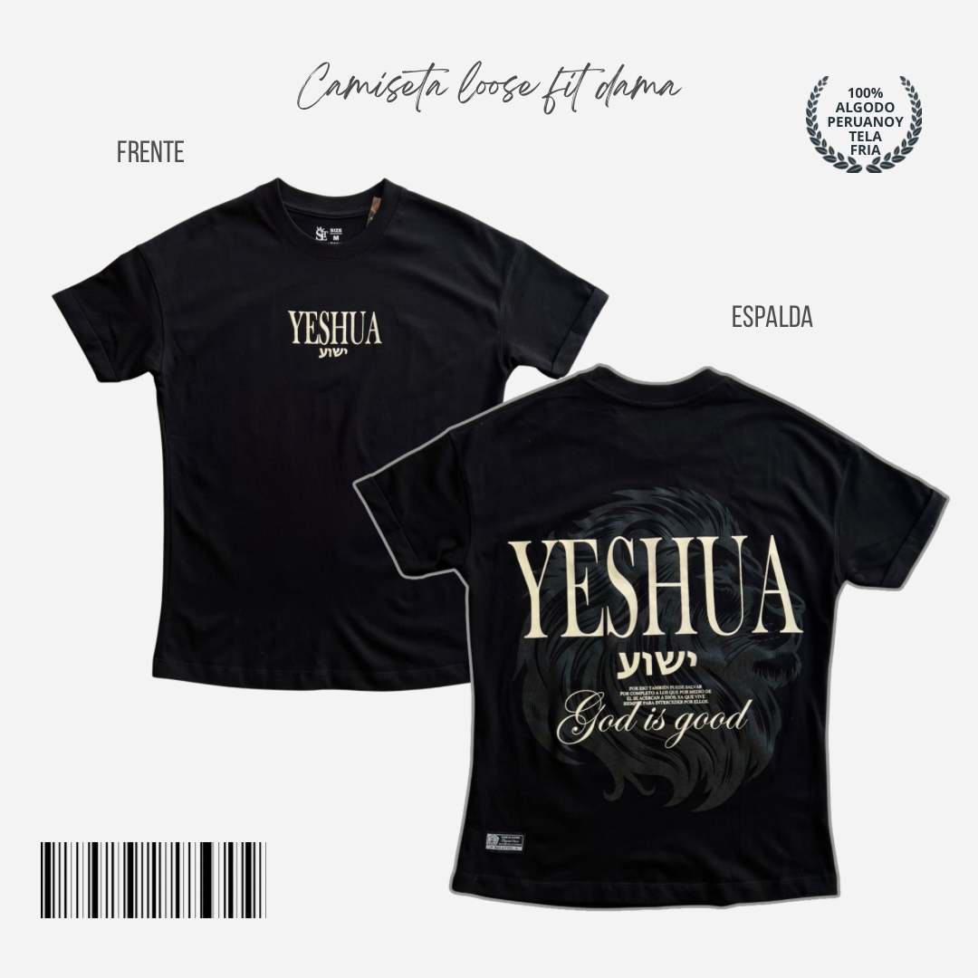 CAMISETA LOOSE FIT NEGRA GUIAME ESPIRITU SANTO