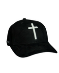 GORRA NEGRA CRUZ BLANCA