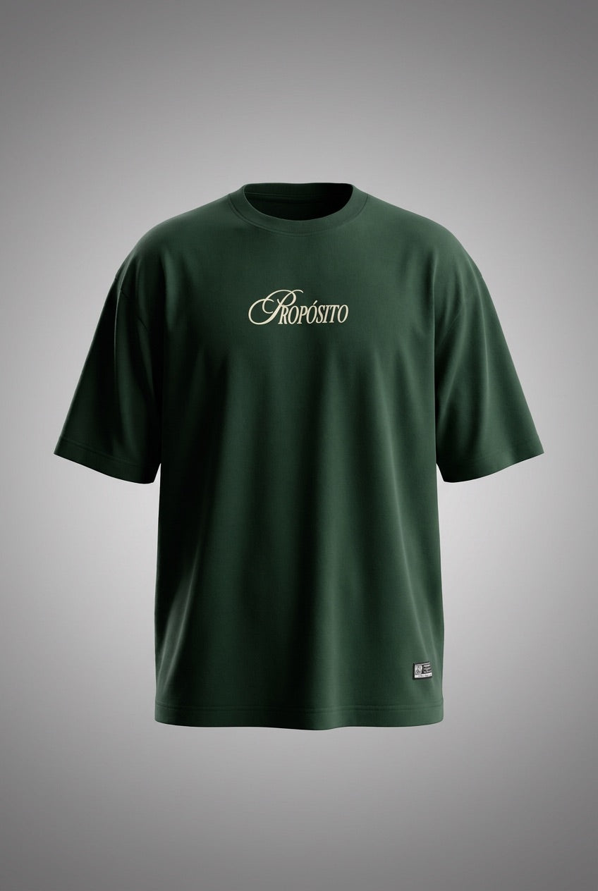 CAMISETA OVERSIZE VERDE PROPÓSITO