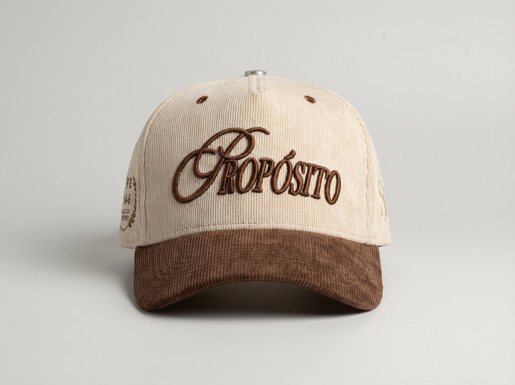GORRA PROPÓSITO BEIGE