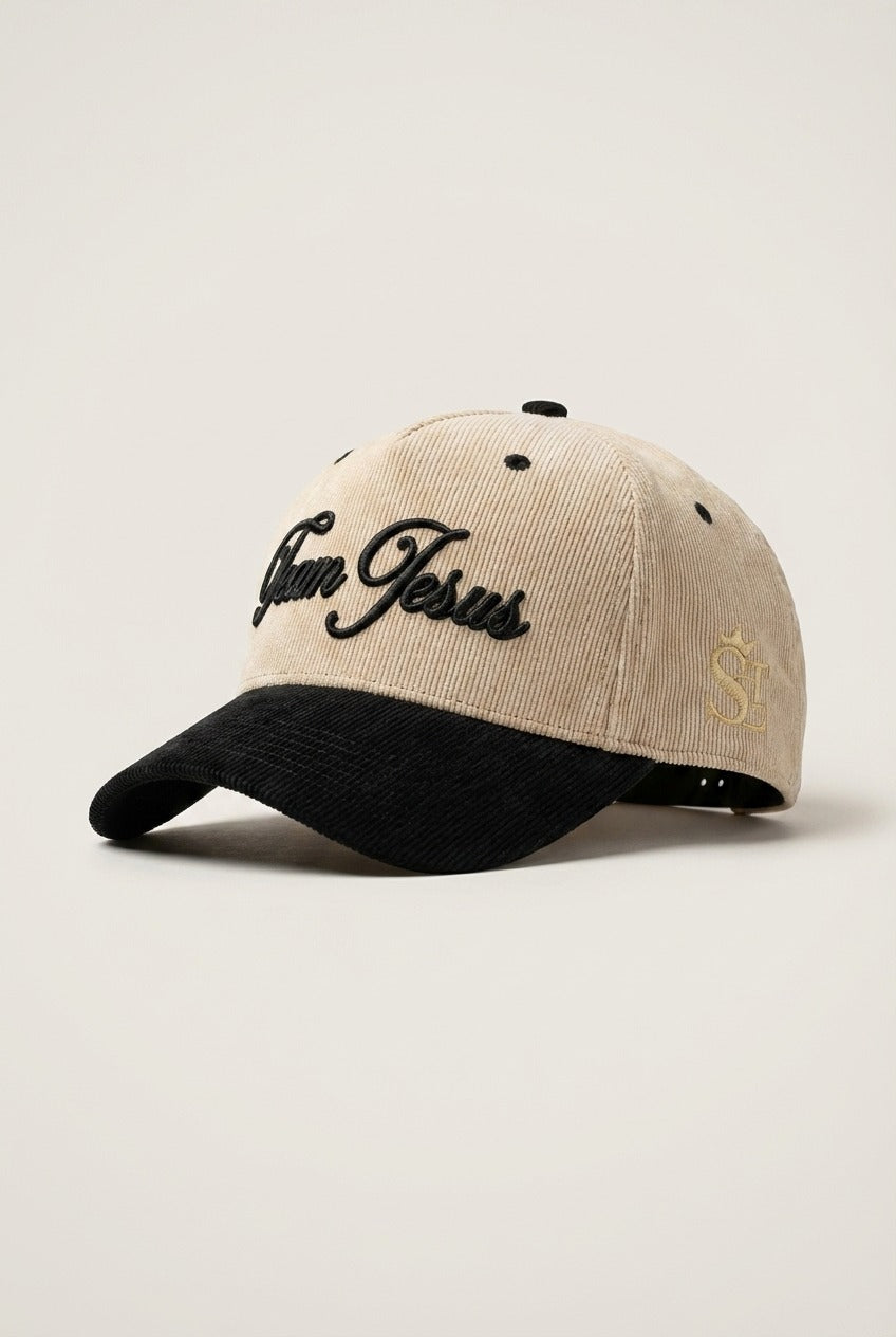 GORRA TEAM JESUS LETRAS NEGRAS