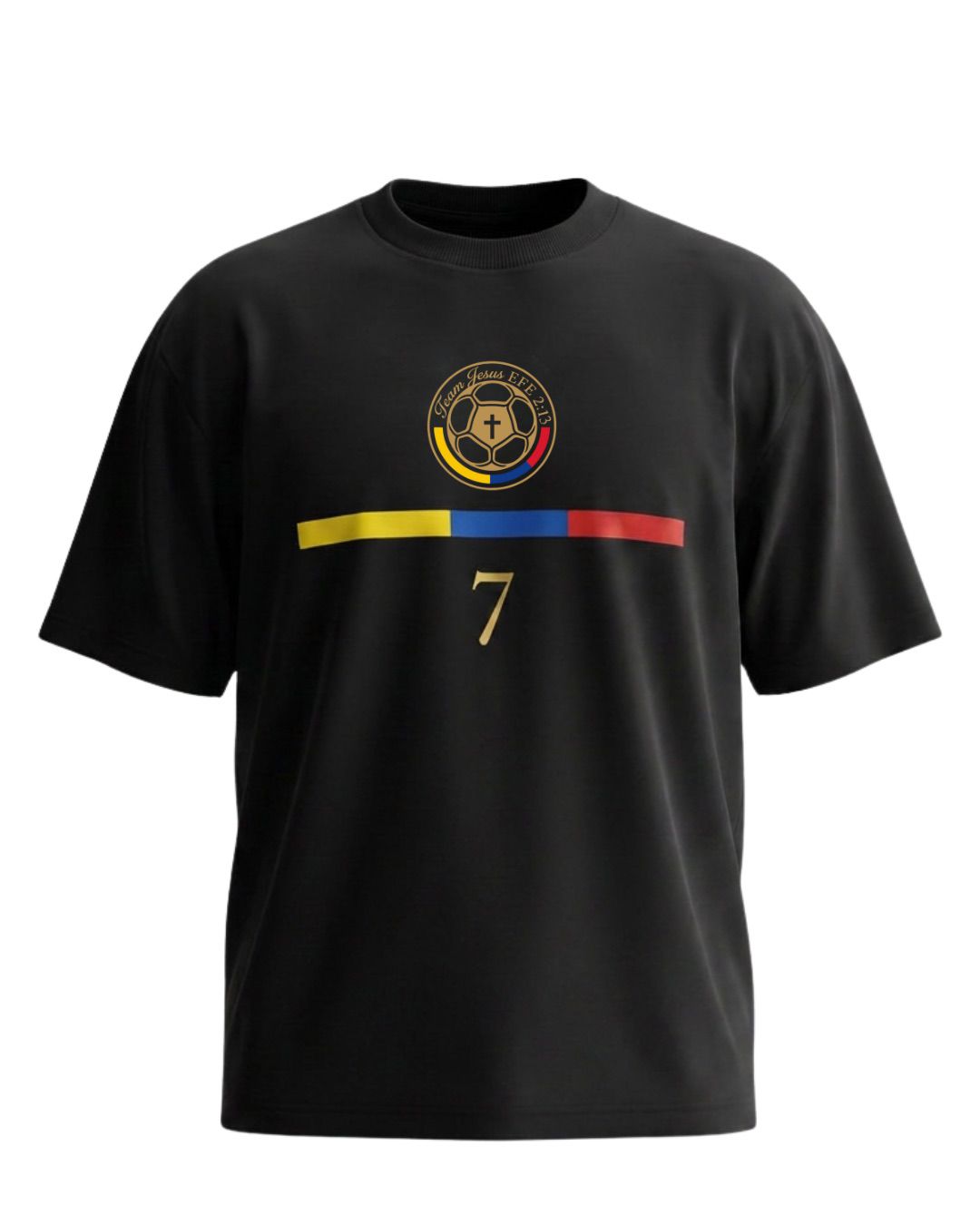 CAMISETA OVERSIZE TEAM JESUS NEGRA