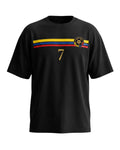 CAMISETA OVERSIZE TEAM JESUS NEGRA logo pequeño
