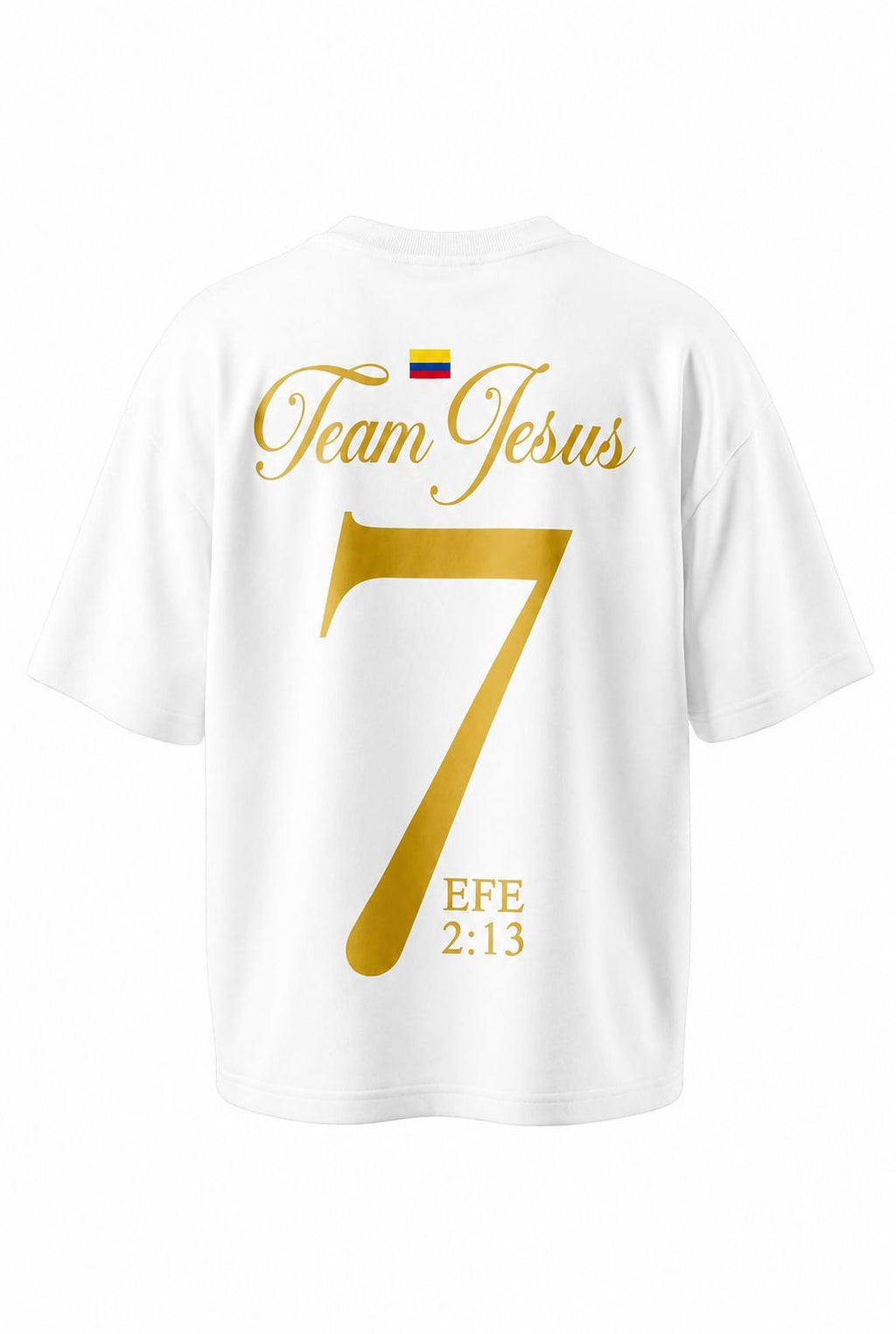 CAMISETA OVERSIZE TEAM JESUS BLANCA