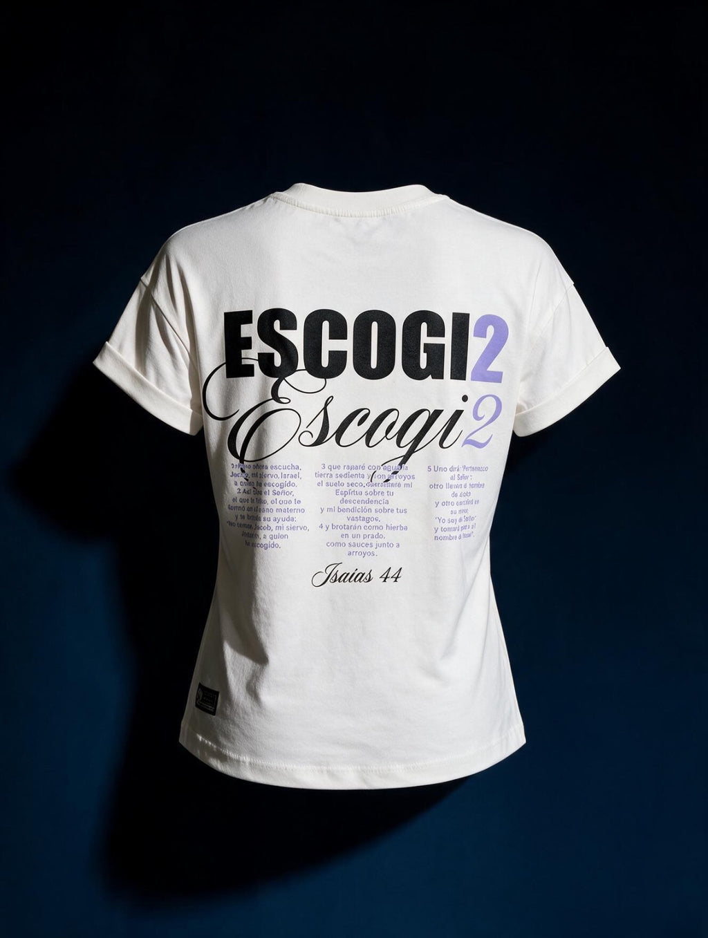 CAMISETA LOOSE FIT DAMA CREMA ESCOGI2