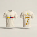 CAMISETA REGULAR UNISEX BEIGE COLOMBIA LOGO GRANDE