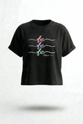 CAMISETA LOOSE FIT DAMA NEGRA FE 3 COLORES