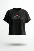 CAMISETA LOOSE FIT DAMA NEGRA JESÚS CAMBIÓ MI VIDA