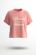 CAMISETA LOOSE FIT PRECIOSA-AMADA-VALIOSA SALMÓN