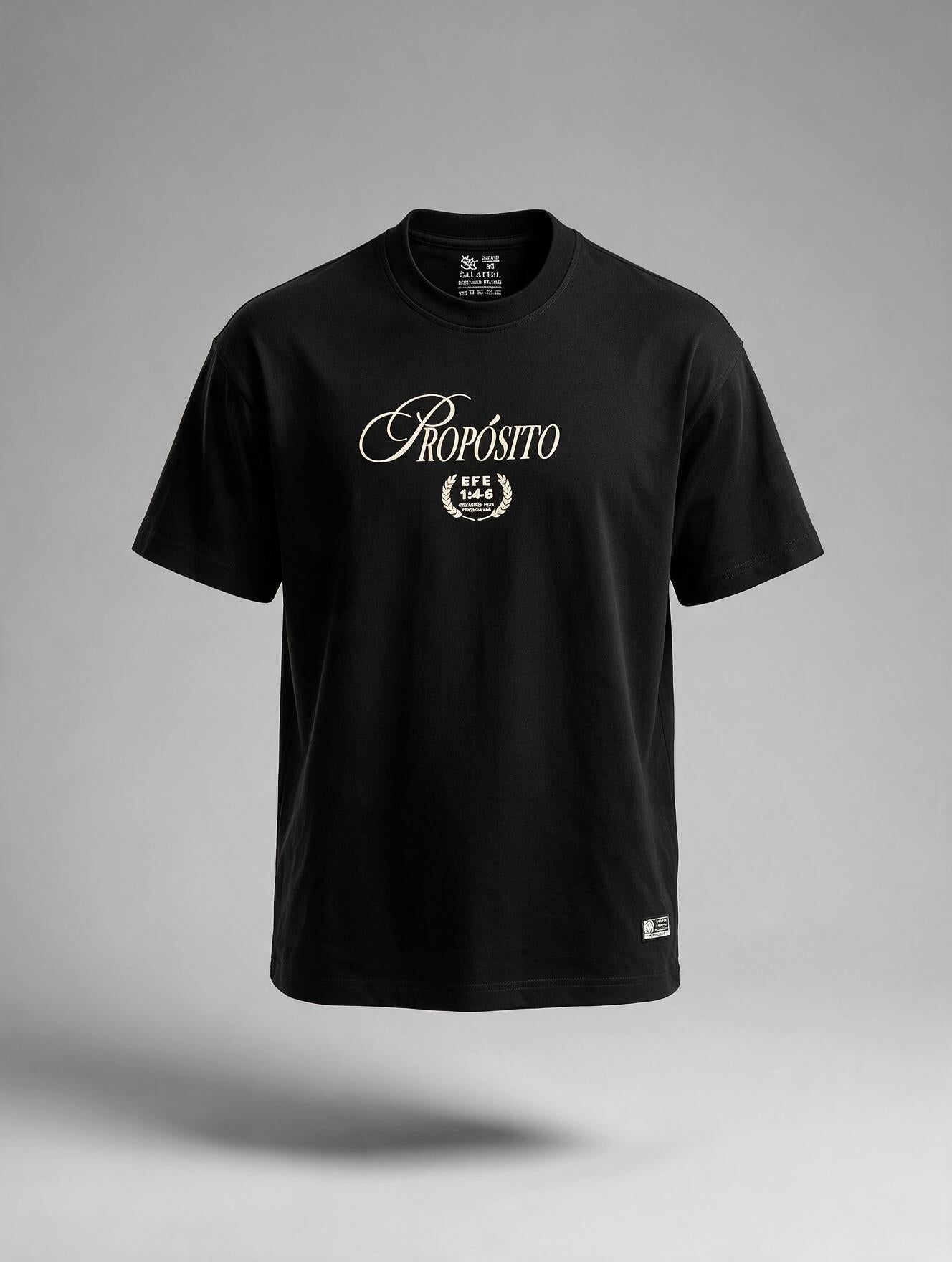 CAMISETA REGULAR UNISEX CREMA CREADOS CON PROPÓSITO