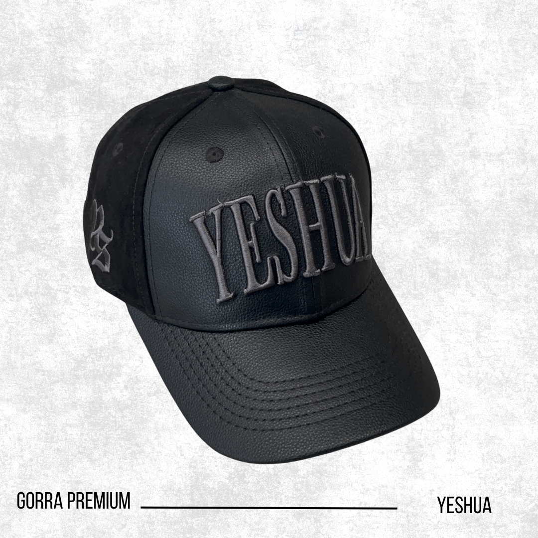 GORRA PREMIUN CURVA NEGRA YESHUA SINTETIC