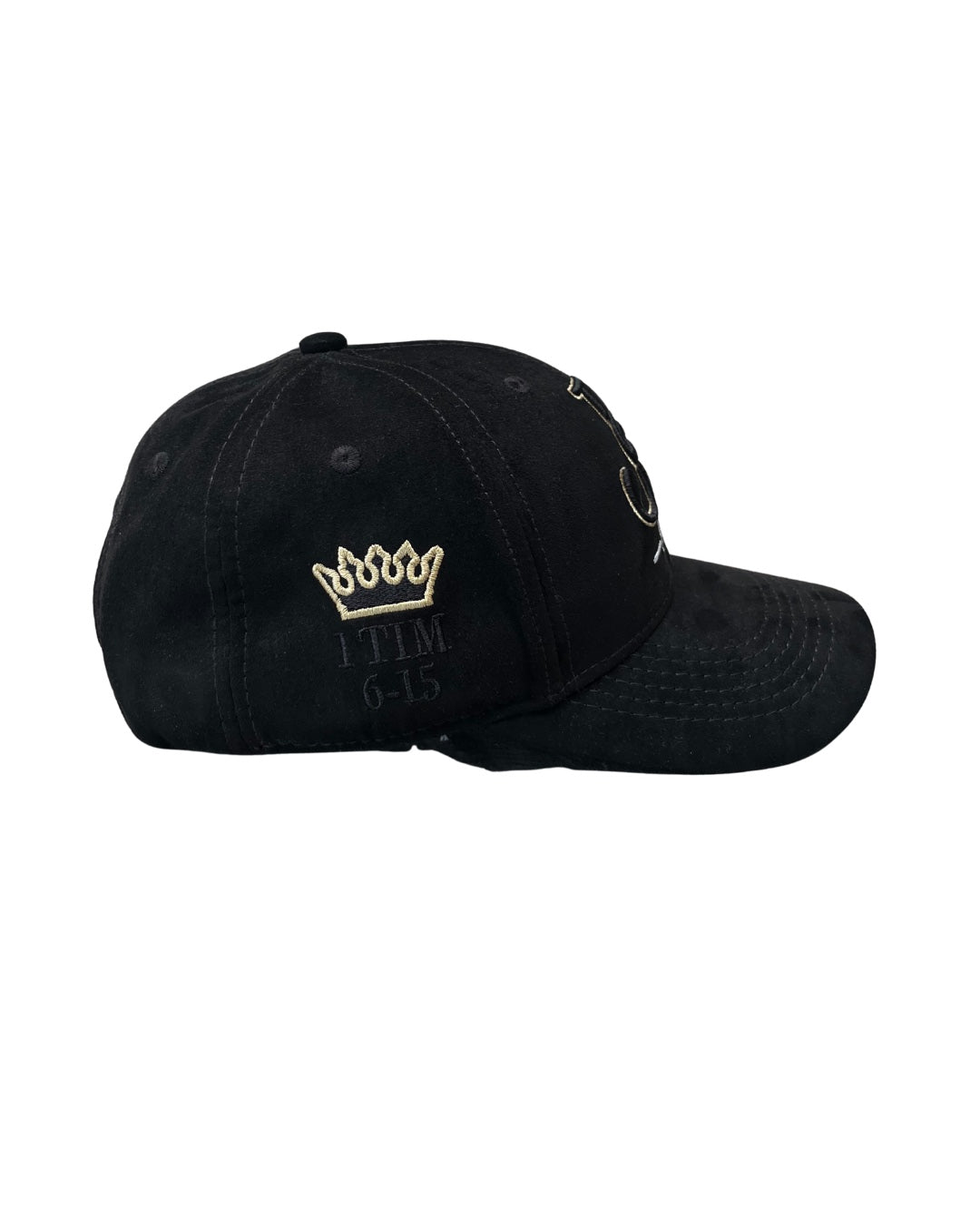 GORRA CURVA NEGRA NEGRA JK JESUS IS KING