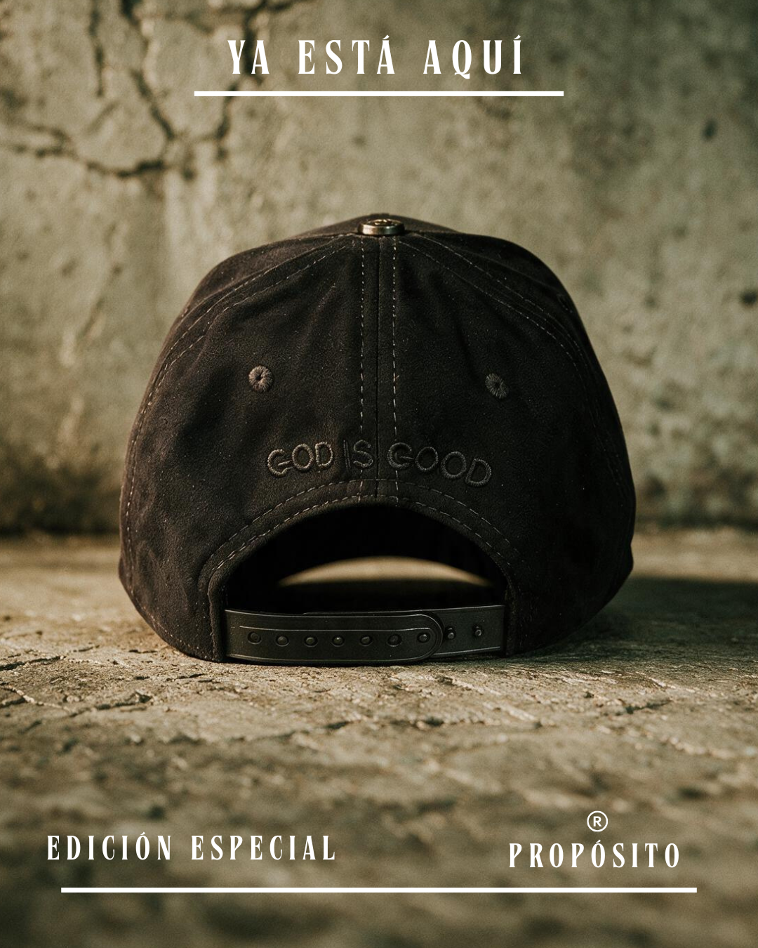 GORRA PREMIUM CURVA NEGRA SINTETIC PROPÓSITO